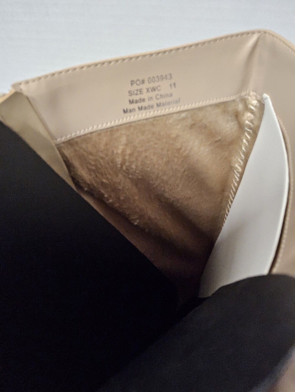 Customer Return Size 11 Knee-High Pointed Toe Block Heel Boots - Nude - Picture 4 of 12